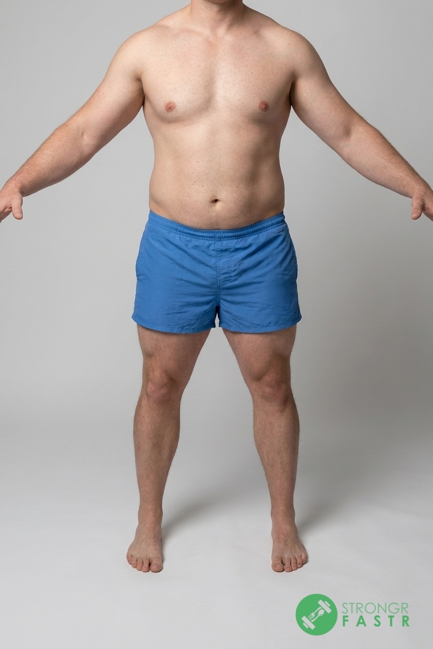 A 5'8", 220 lbs male at about 23% body fat