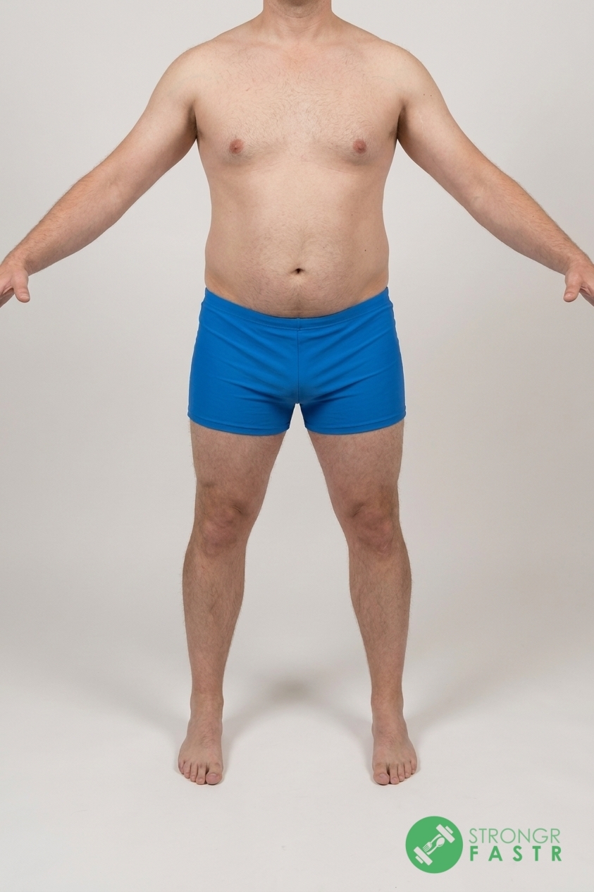 A 5'7", 190 lbs male at about 27% body fat