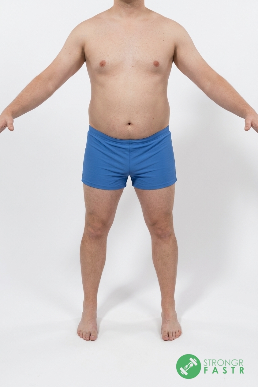 A 5'8", 190 lbs male at about 28% body fat