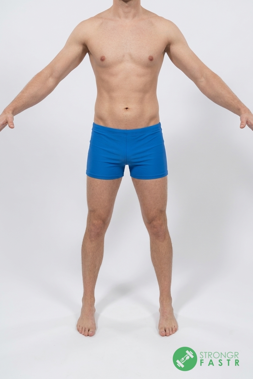 A 6 foot, 170 lbs male at about 12% body fat