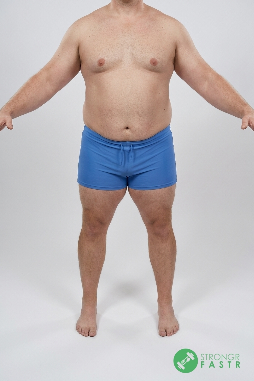 A 5'9", 260 lbs male at about 31% body fat