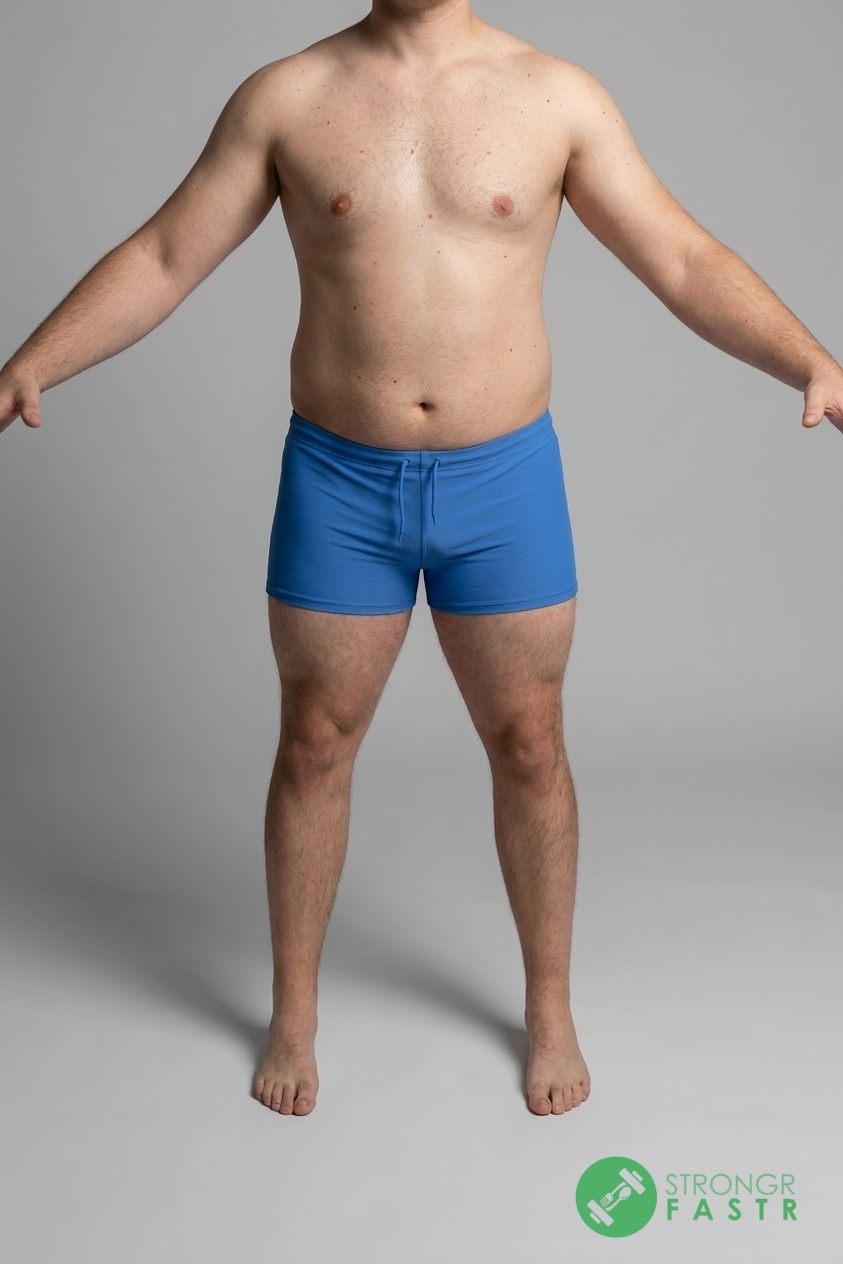 A 5'10", 220 lbs male at about 25% body fat