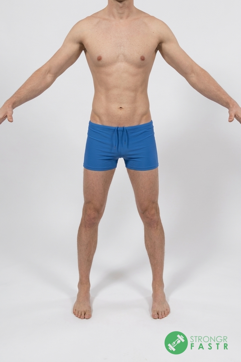 A 5'8", 130 lbs male at about 8% body fat