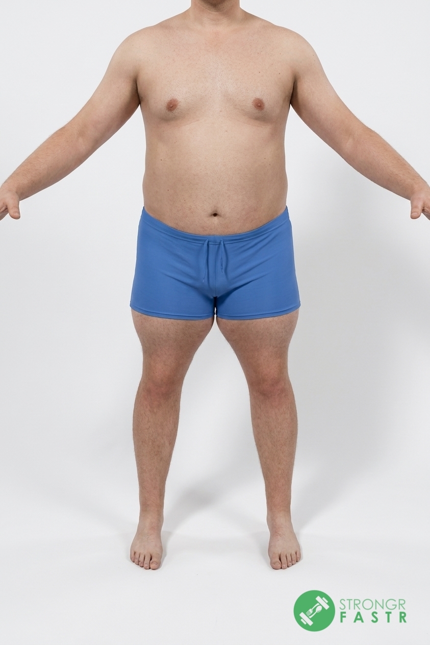 A 5'10", 240 lbs male at about 34% body fat