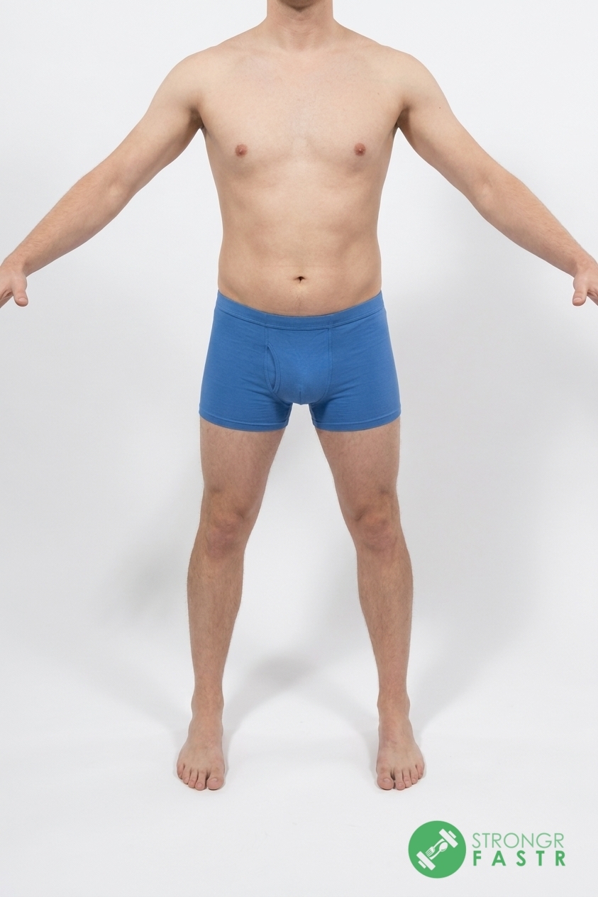 A 5'6", 140 lbs male at about 20% body fat