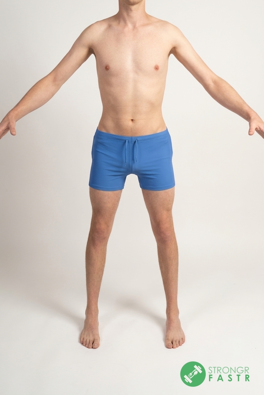 A 5'9", 130 lbs male at about 16% body fat