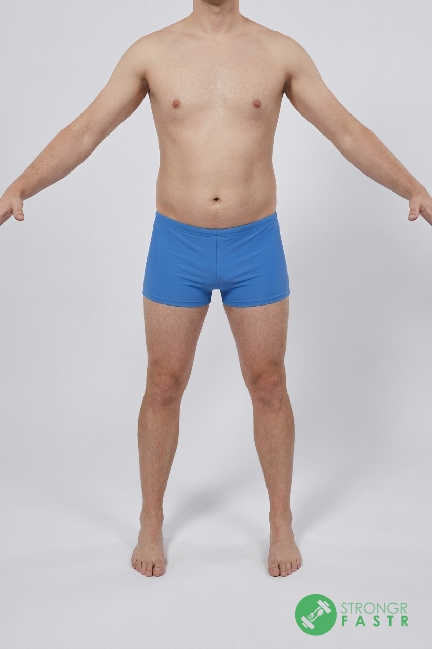 A 6'4", 220 lbs male at about 25% body fat
