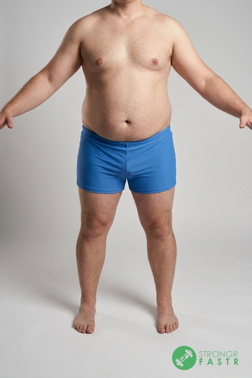 A 5'8", 250 lbs male at about 36% body fat