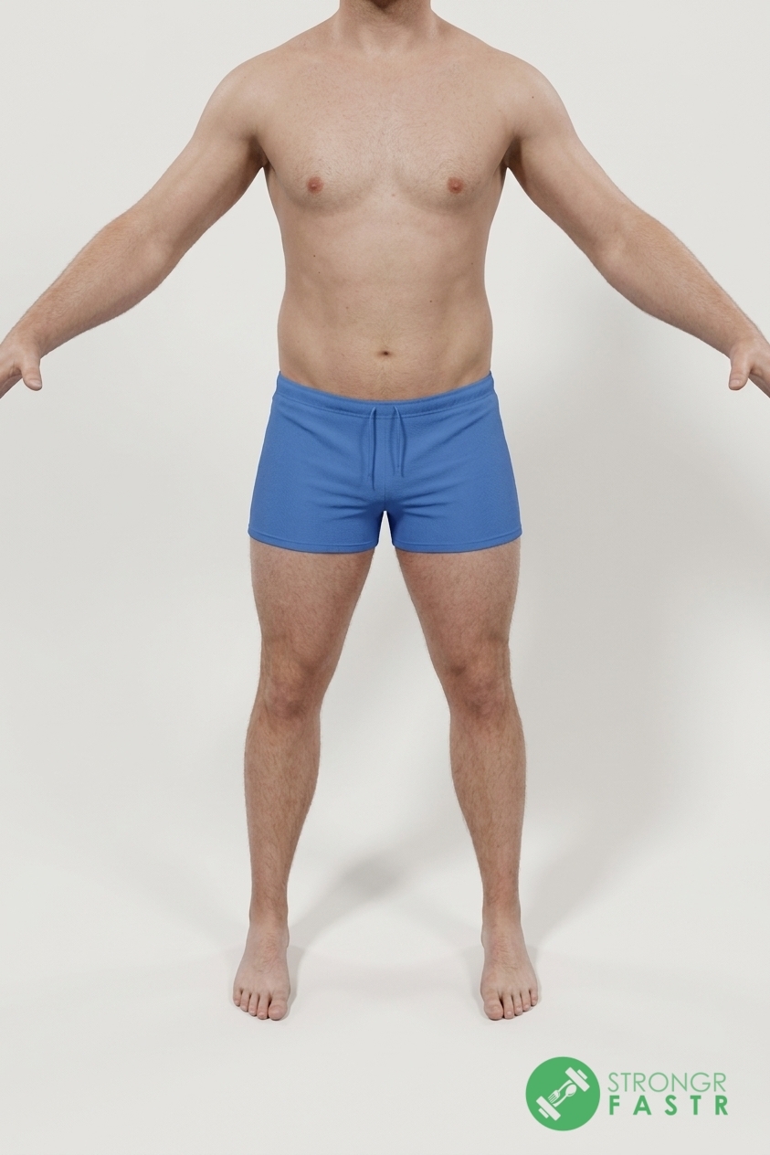 A 5'11", 200 lbs male at about 18% body fat