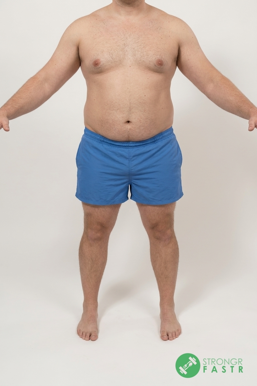 A 5'9", 250 lbs male at about 30% body fat
