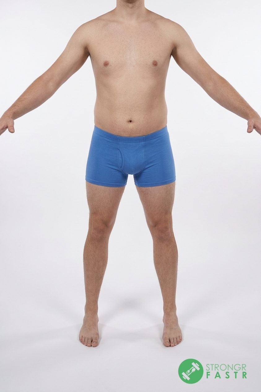 A 6'1", 200 lbs male at about 23% body fat
