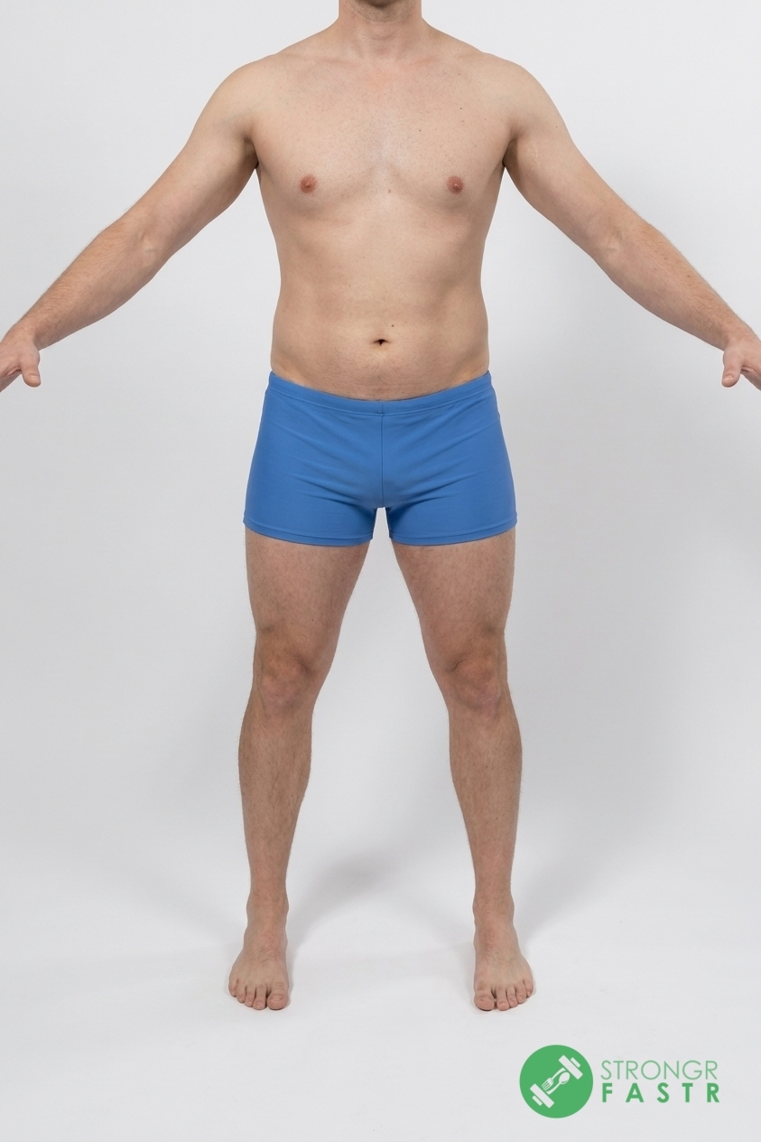 A 6'1", 200 lbs male at about 22% body fat