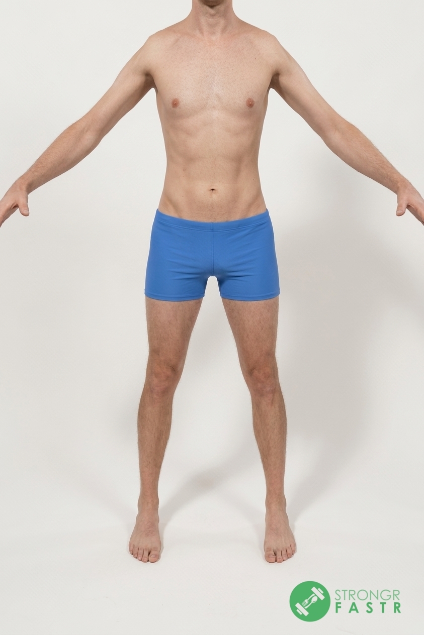 A 6'1", 150 lbs male at about 11% body fat