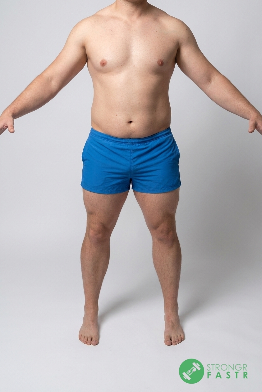 A 5'8", 210 lbs male at about 20% body fat