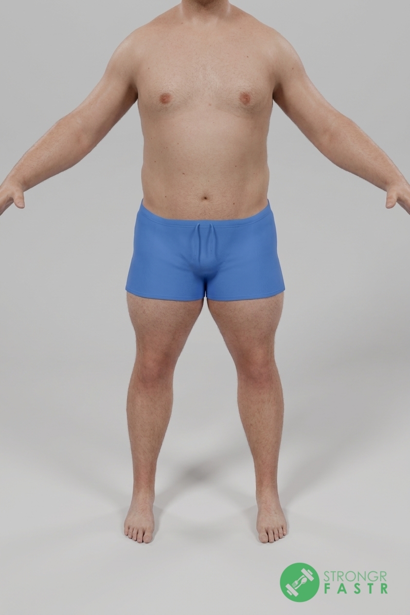 A 5'10", 240 lbs male at about 24% body fat