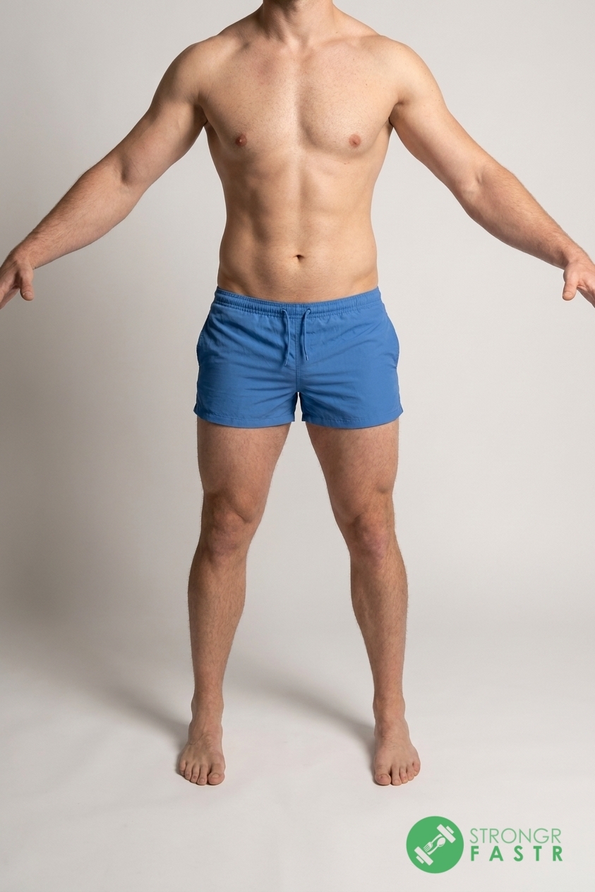 A 5'9", 170 lbs male at about 9% body fat