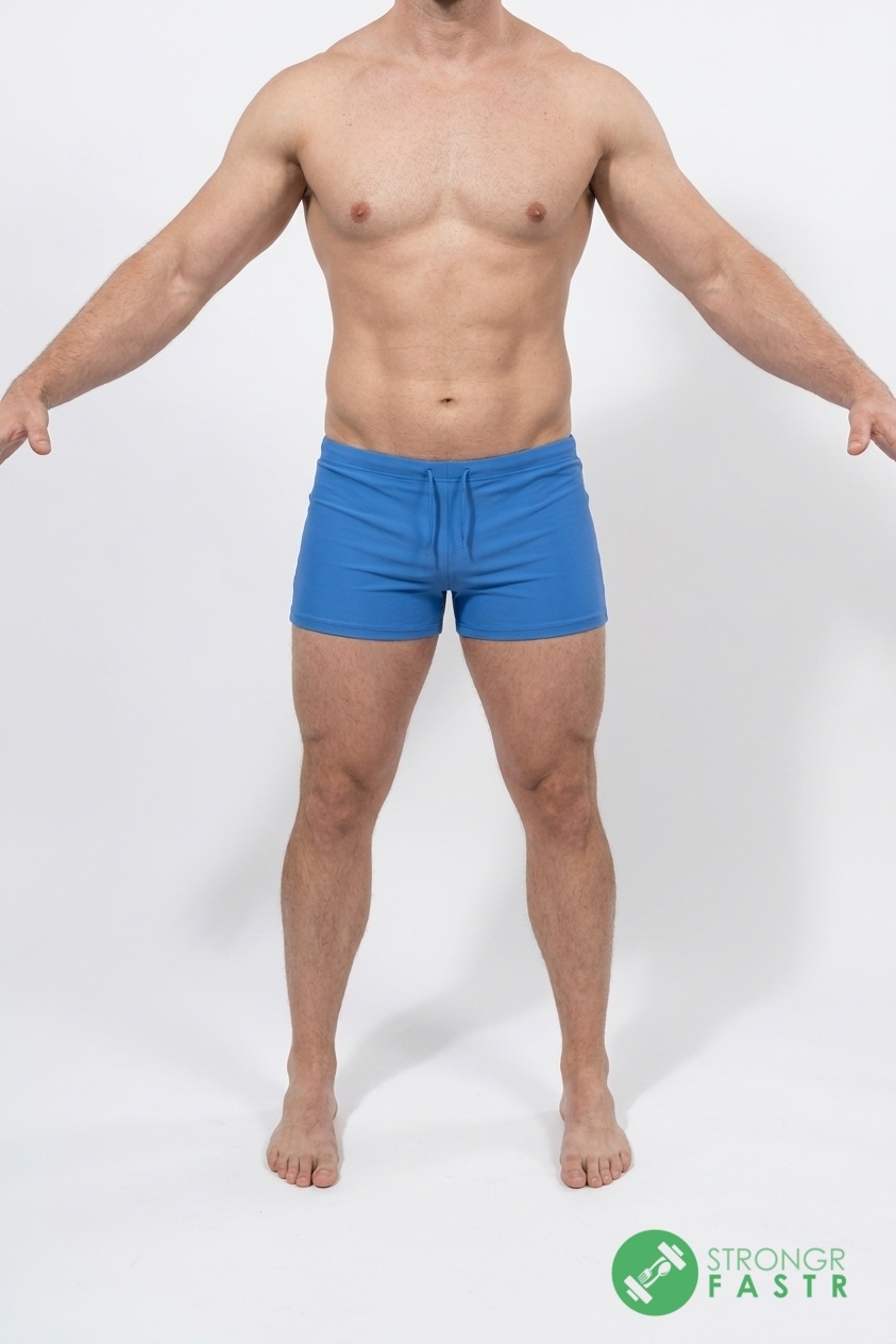 A 5'11", 200 lbs male at about 13% body fat