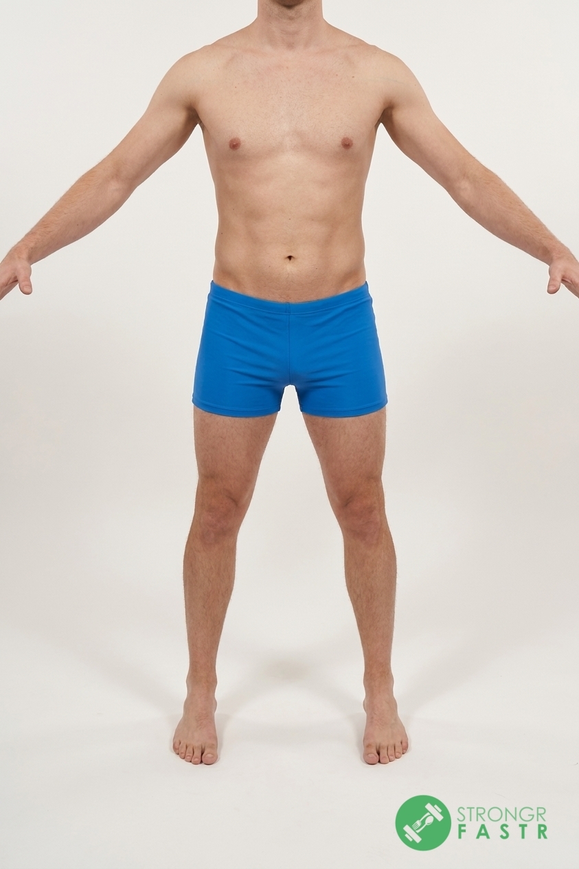 A 5'8", 150 lbs male at about 18% body fat