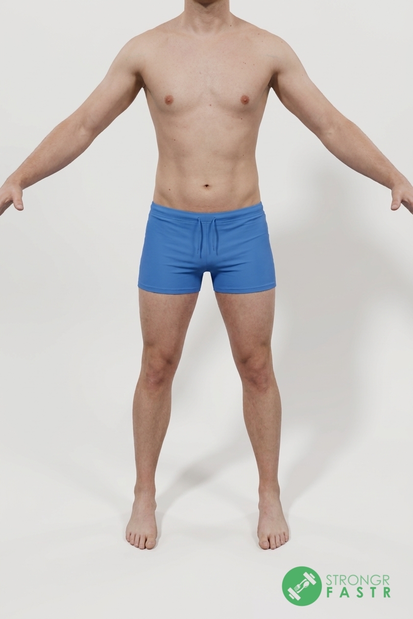 A 6'2", 180 lbs male at about 14% body fat