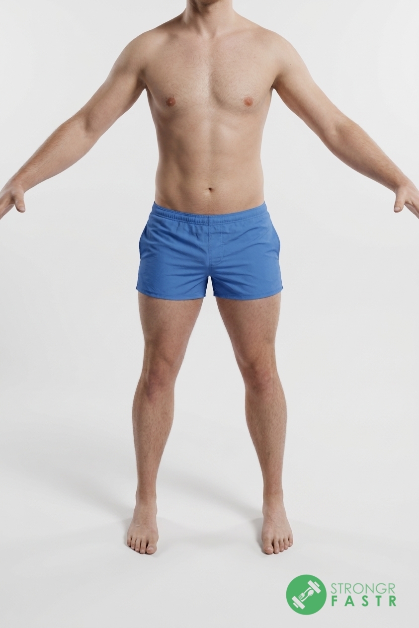 A 6'4", 200 lbs male at about 15% body fat