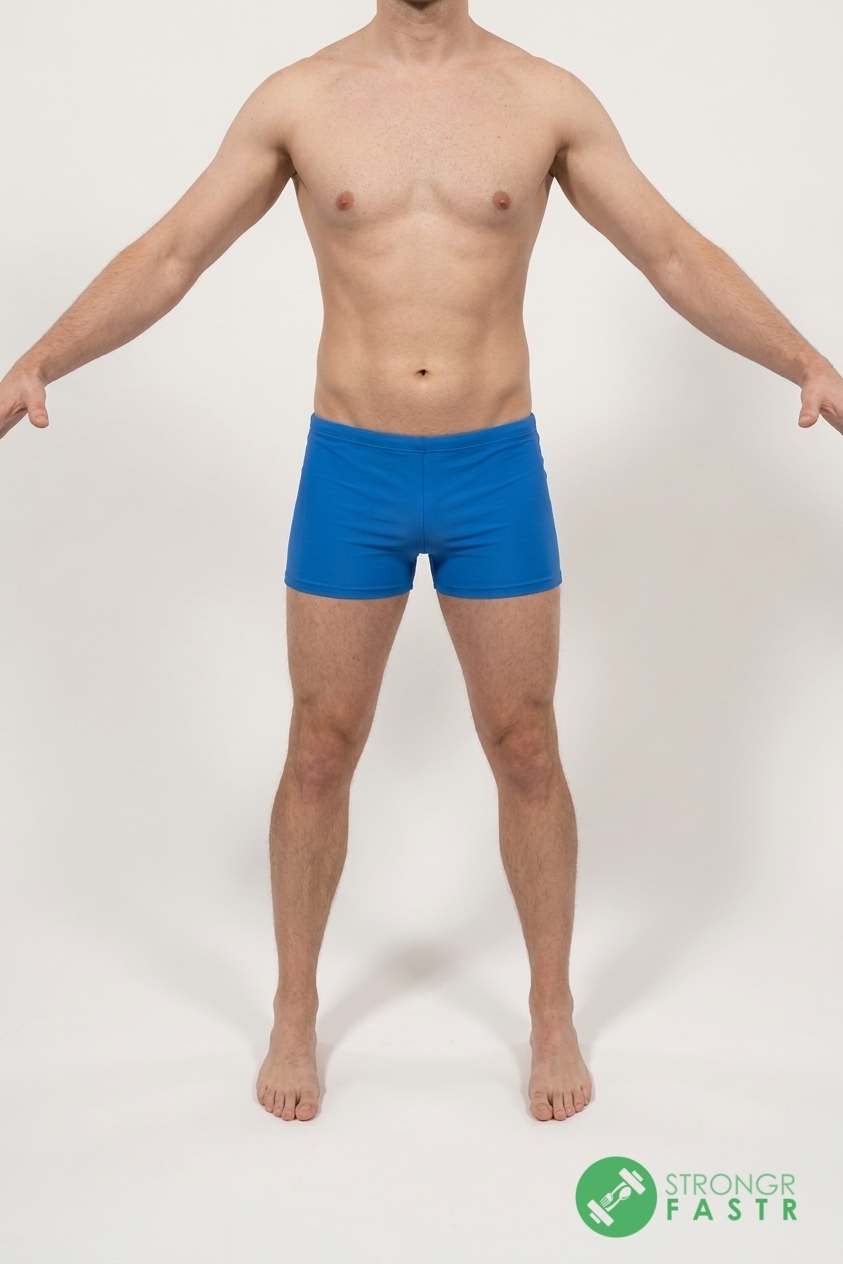 A 6'1", 180 lbs male at about 13% body fat