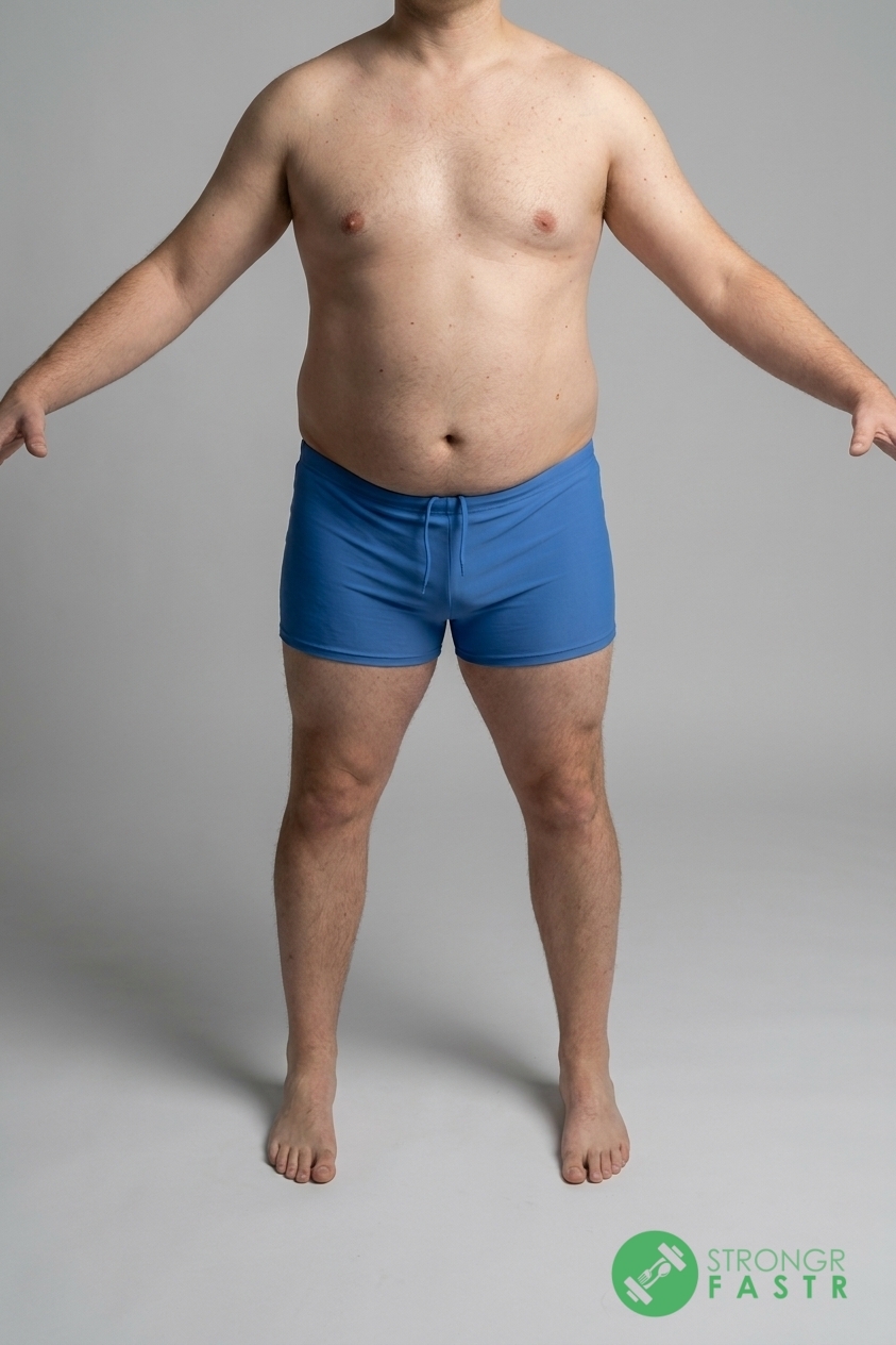 A 5'7", 210 lbs male at about 31% body fat