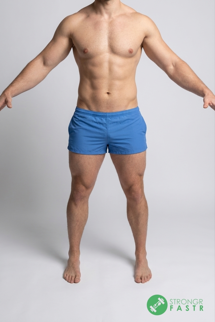 A 5'6", 170 lbs male at about 13% body fat