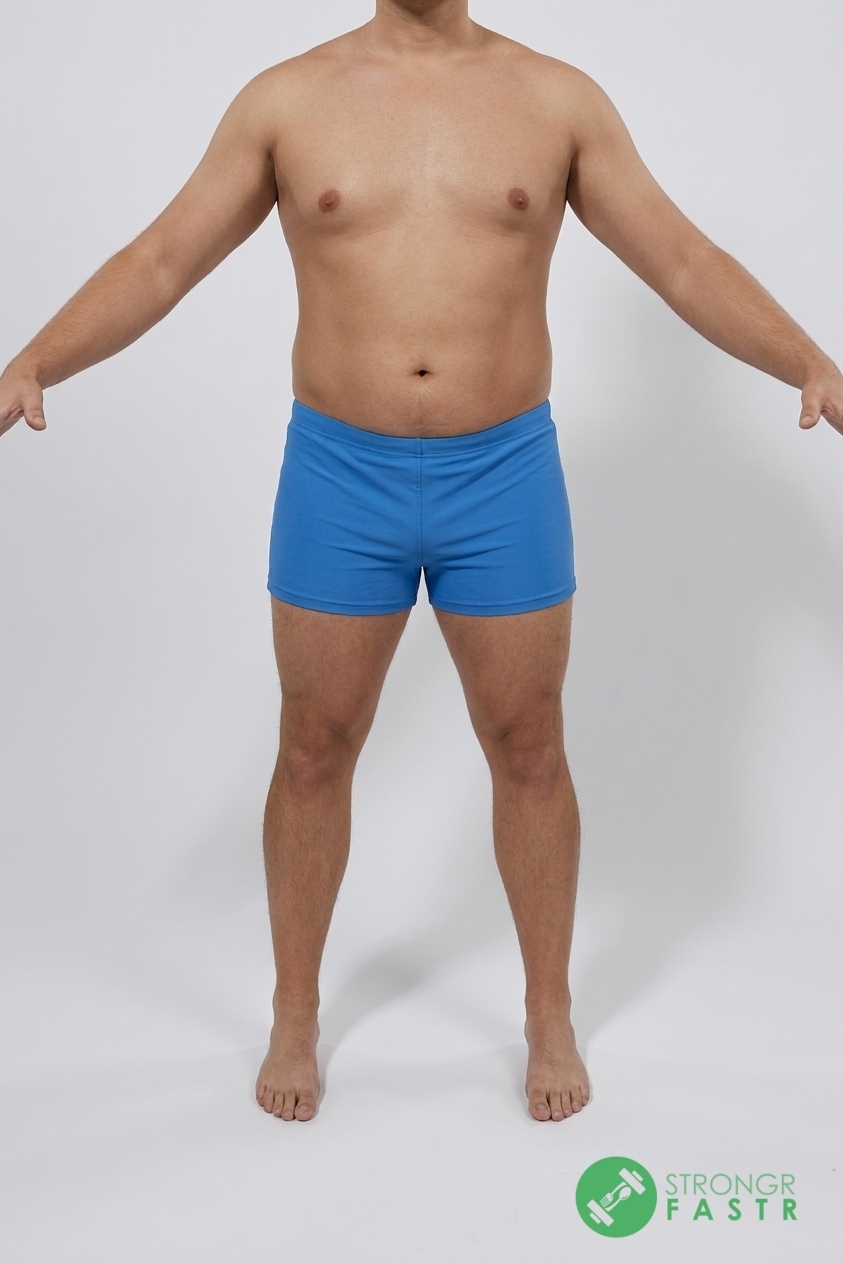 A 6'2", 240 lbs male at about 26% body fat