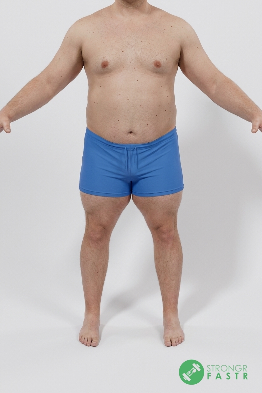 A 5'9", 250 lbs male at about 32% body fat