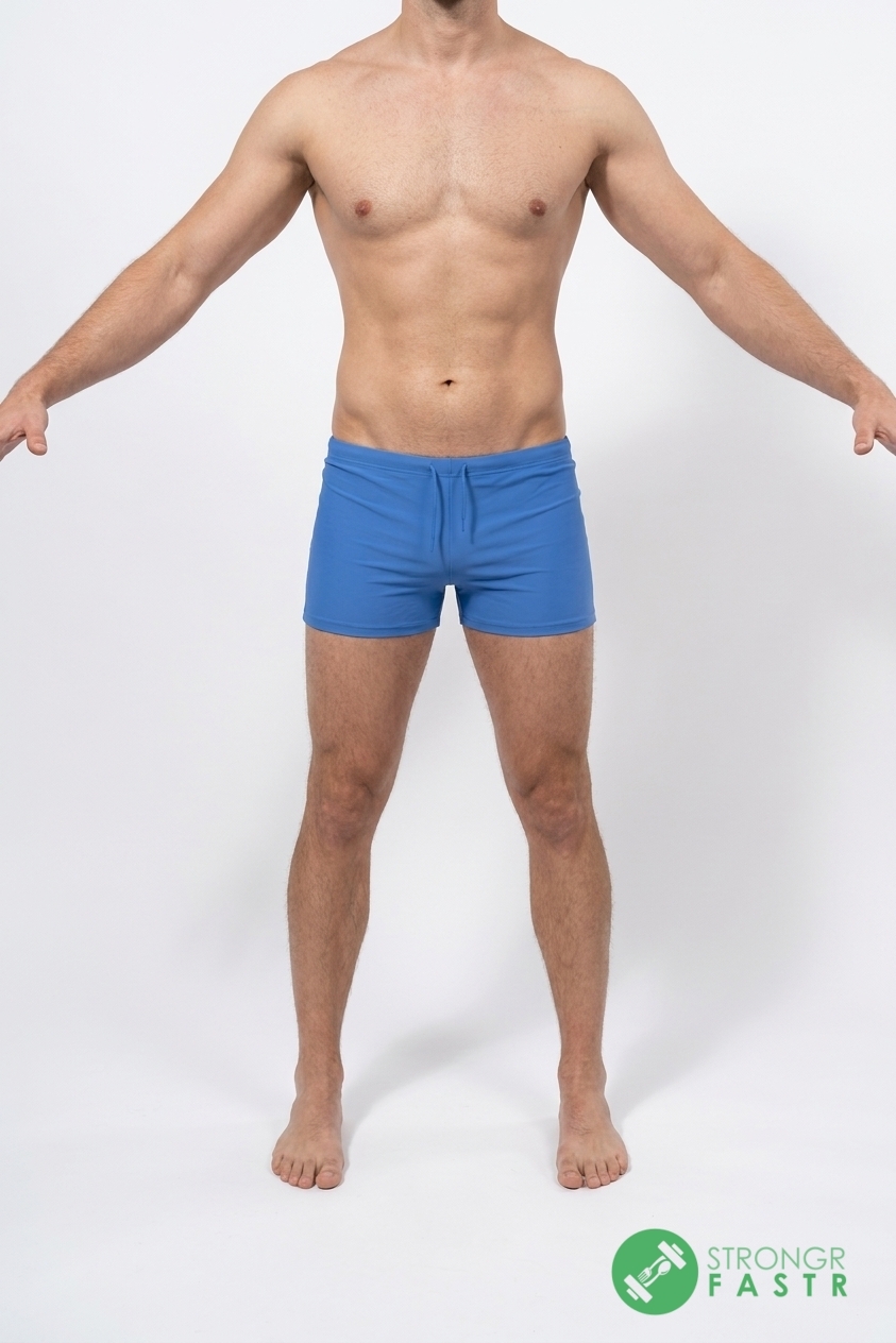 A 6'2", 180 lbs male at about 9% body fat