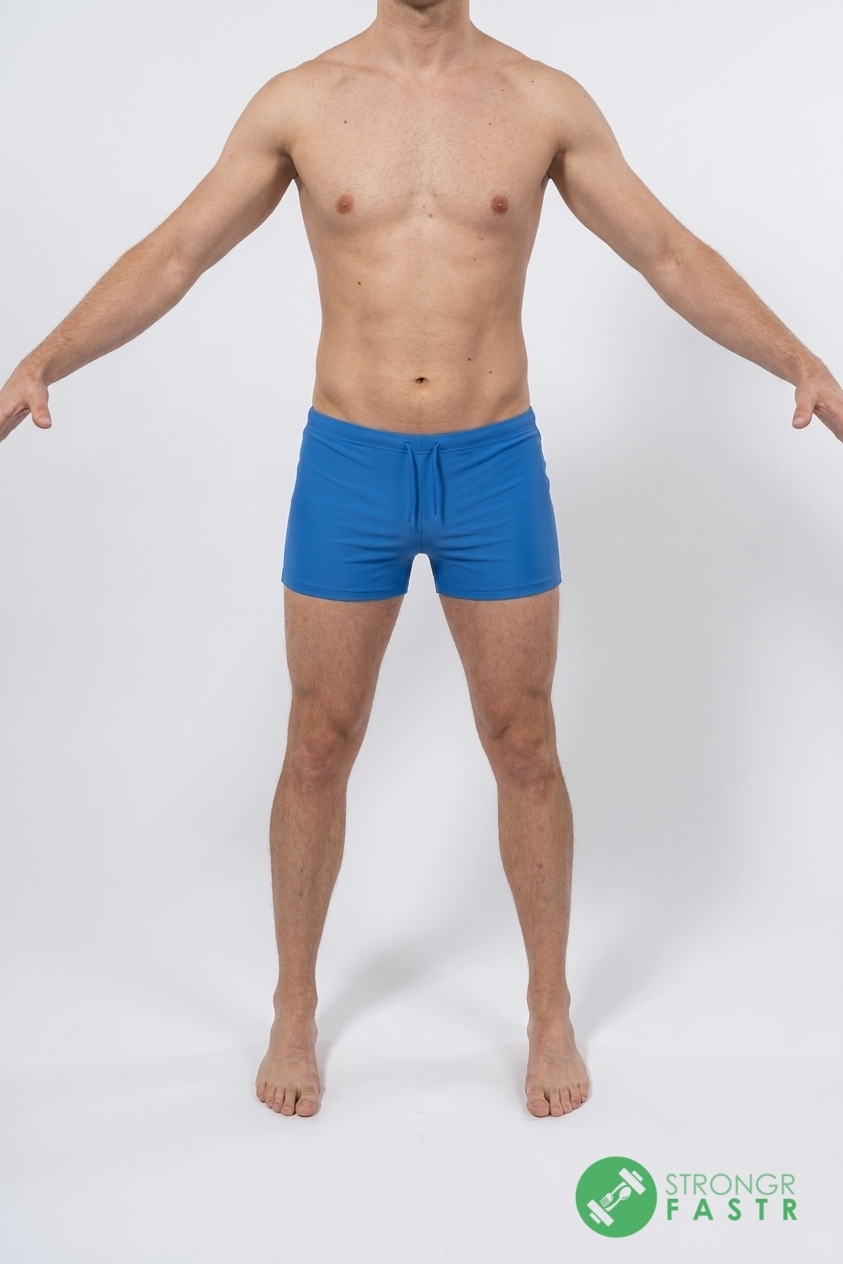 A 6 foot, 170 lbs male at about 14% body fat