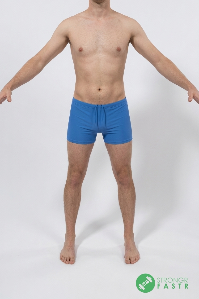 A 6'4", 170 lbs male at about 15% body fat