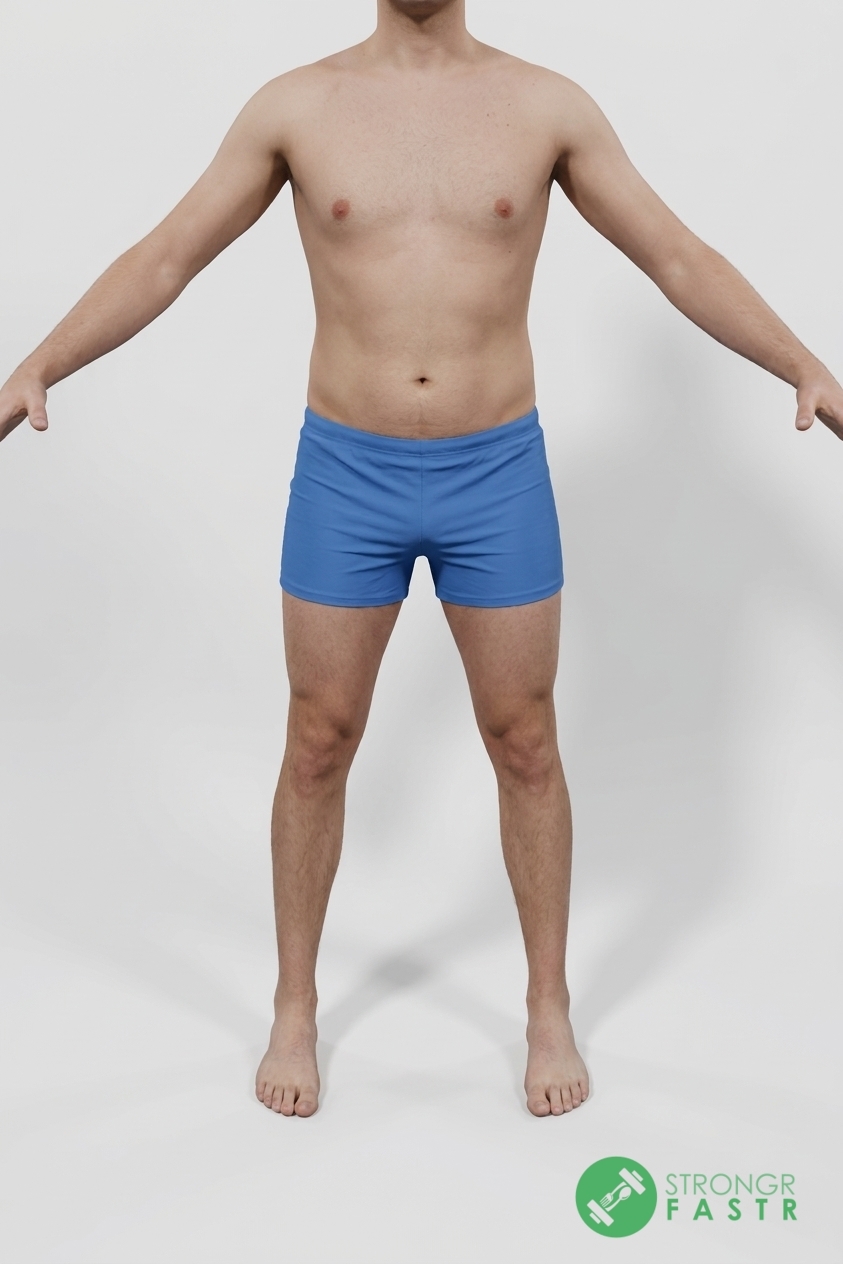 A 5'11", 160 lbs male at about 18% body fat