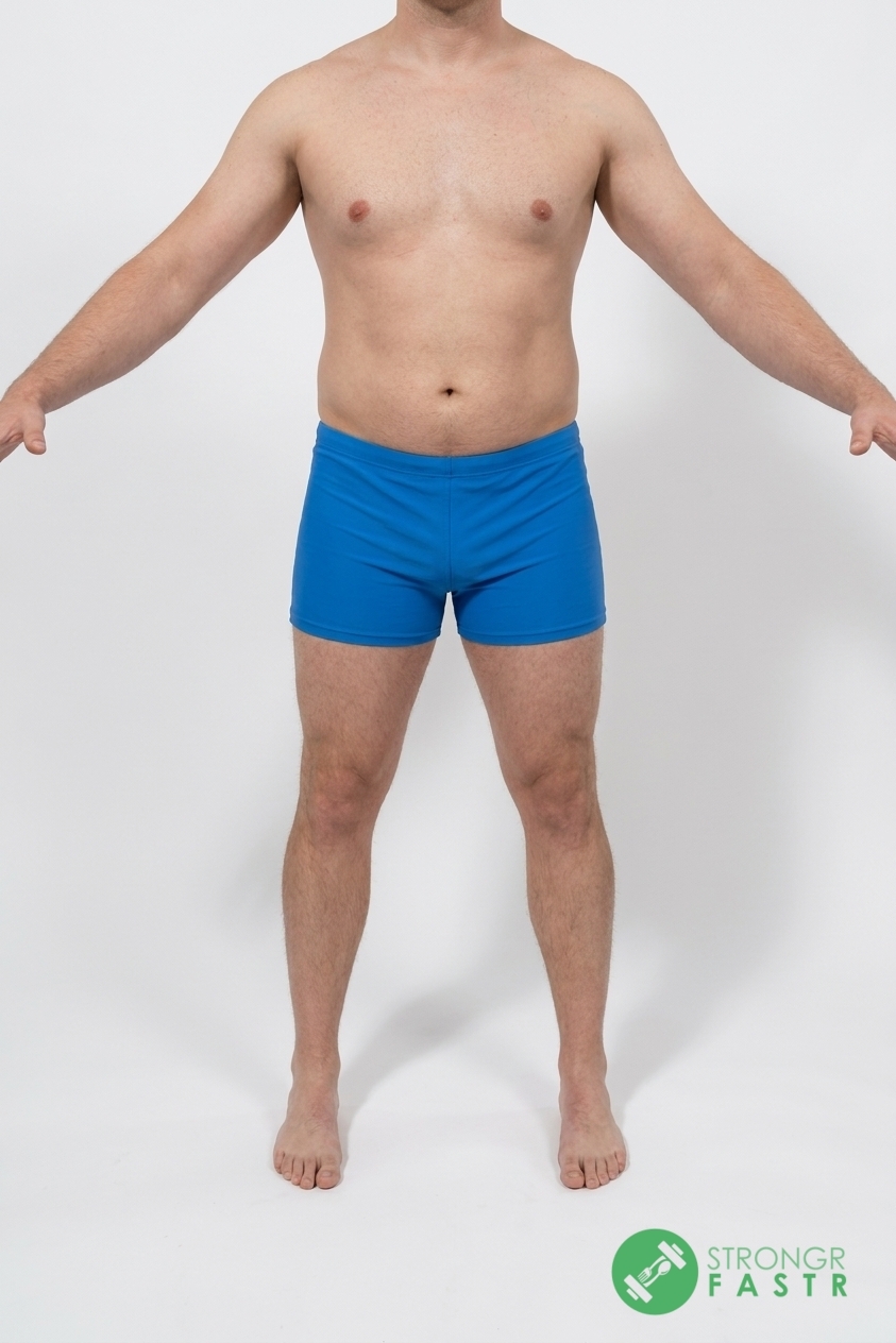 A 6'2", 230 lbs male at about 22% body fat