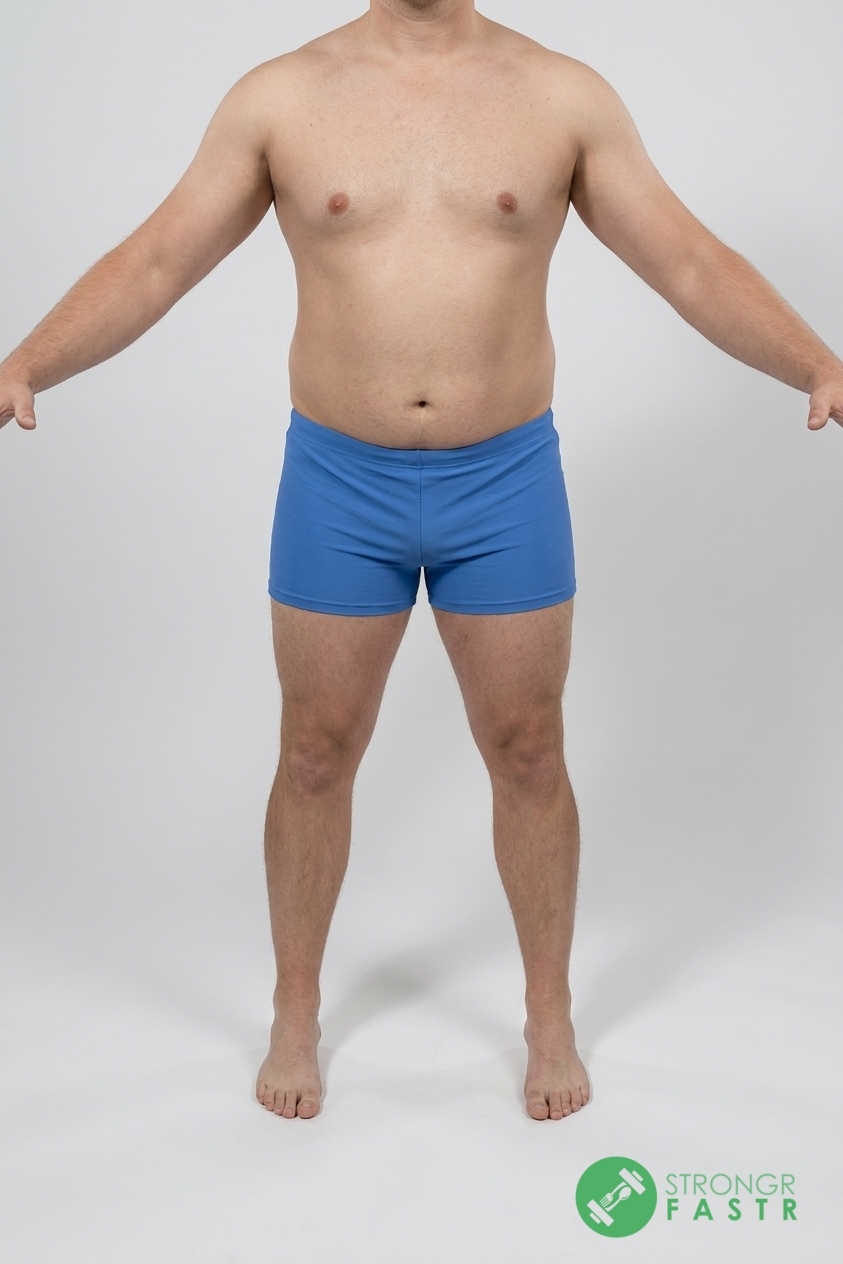 A 6'1", 250 lbs male at about 24% body fat