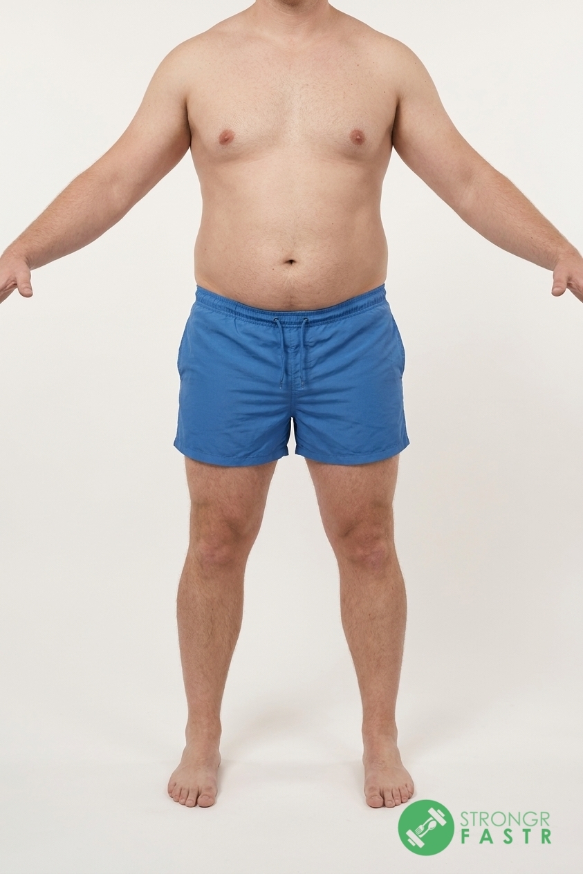 A 5'8", 230 lbs male at about 26% body fat