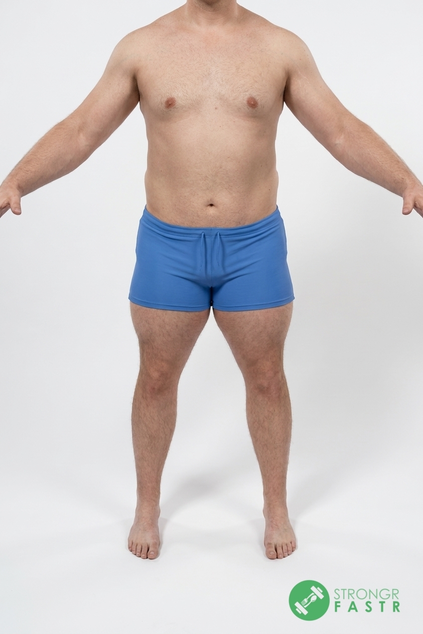 A 5'9", 230 lbs male at about 25% body fat