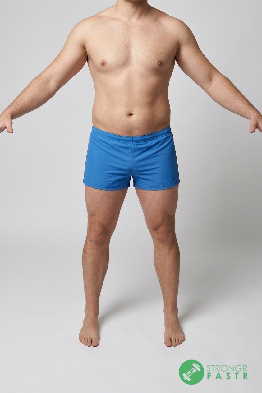 A 6'3", 240 lbs male at about 20% body fat