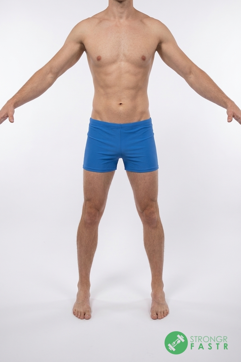 A 5'9", 130 lbs male at about 10% body fat