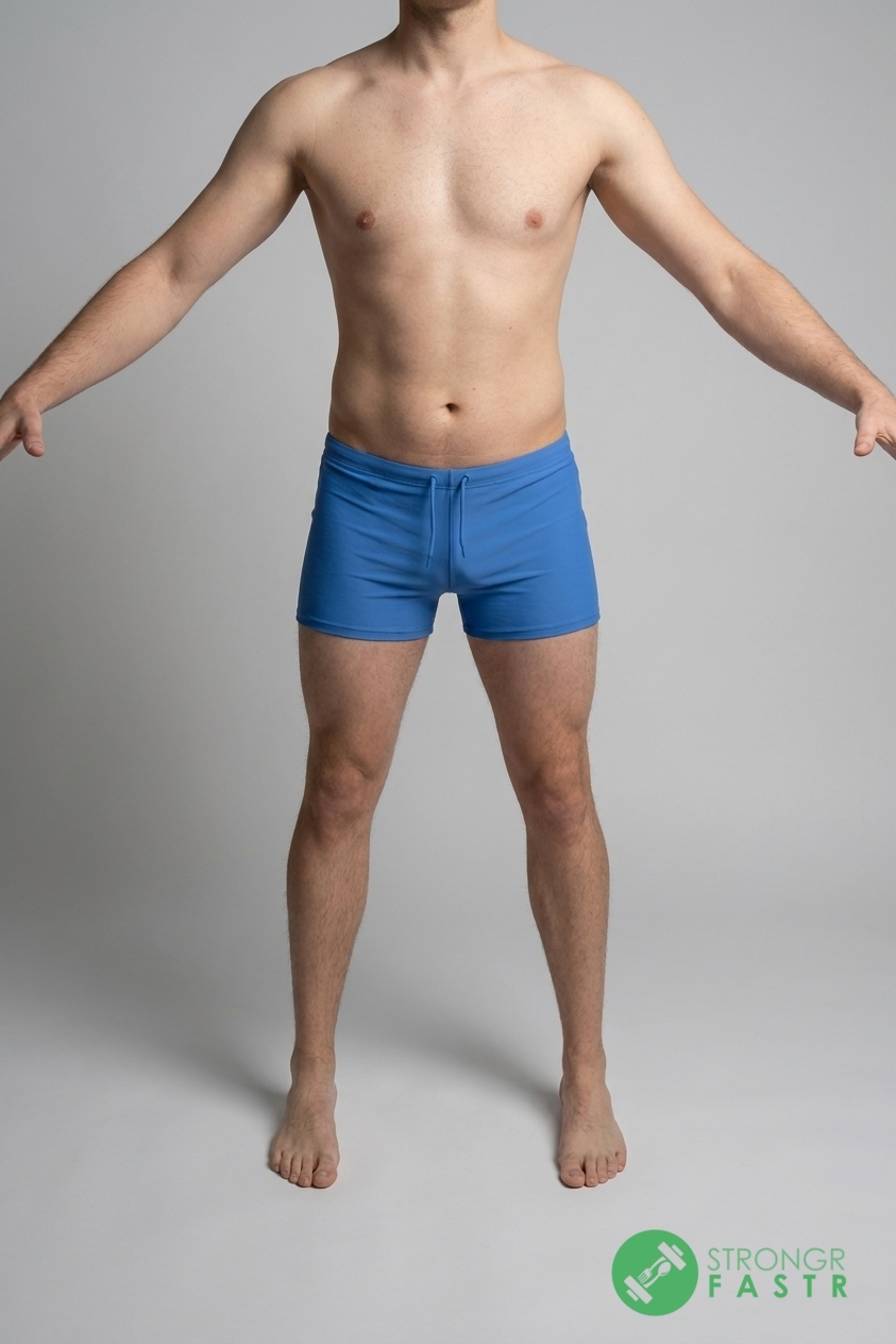 A 6 foot, 170 lbs male at about 17% body fat