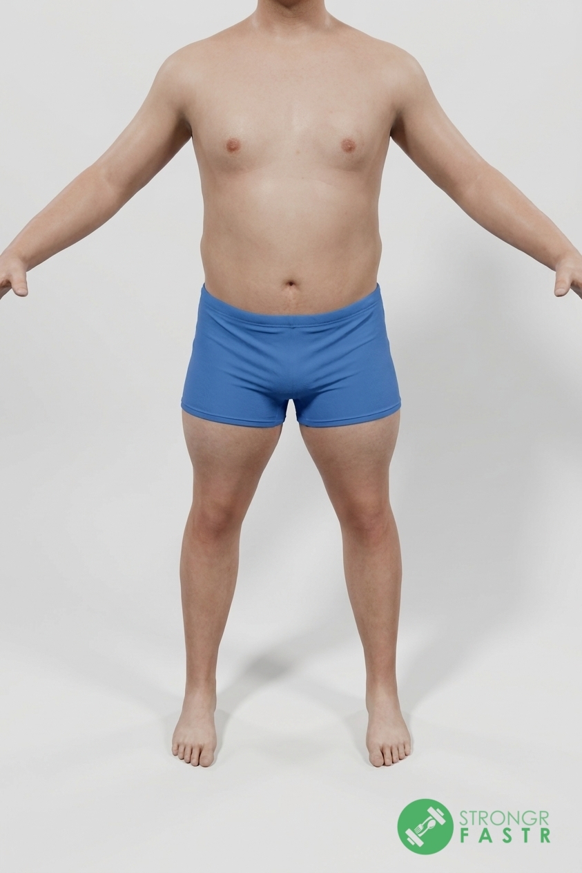 A 5'5", 180 lbs male at about 27% body fat