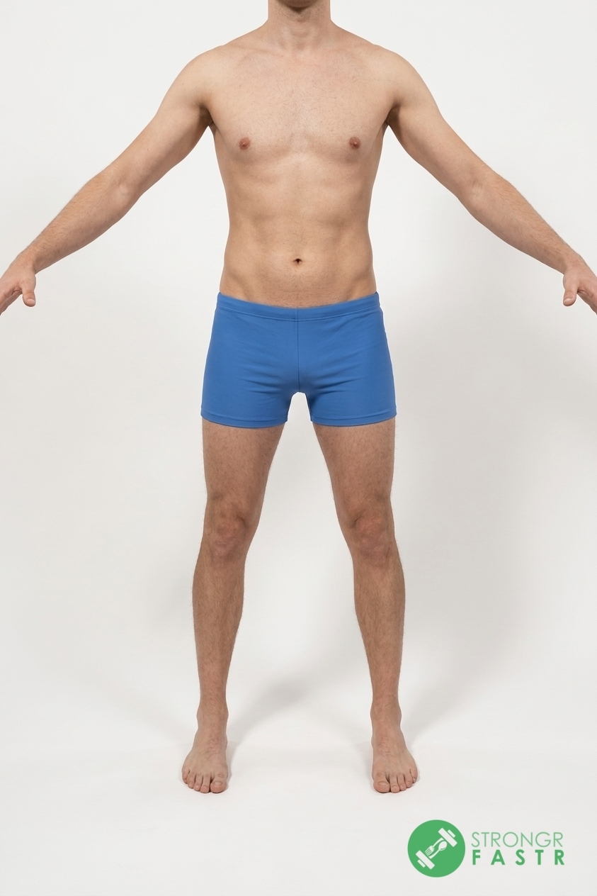 A 6'2", 160 lbs male at about 13% body fat