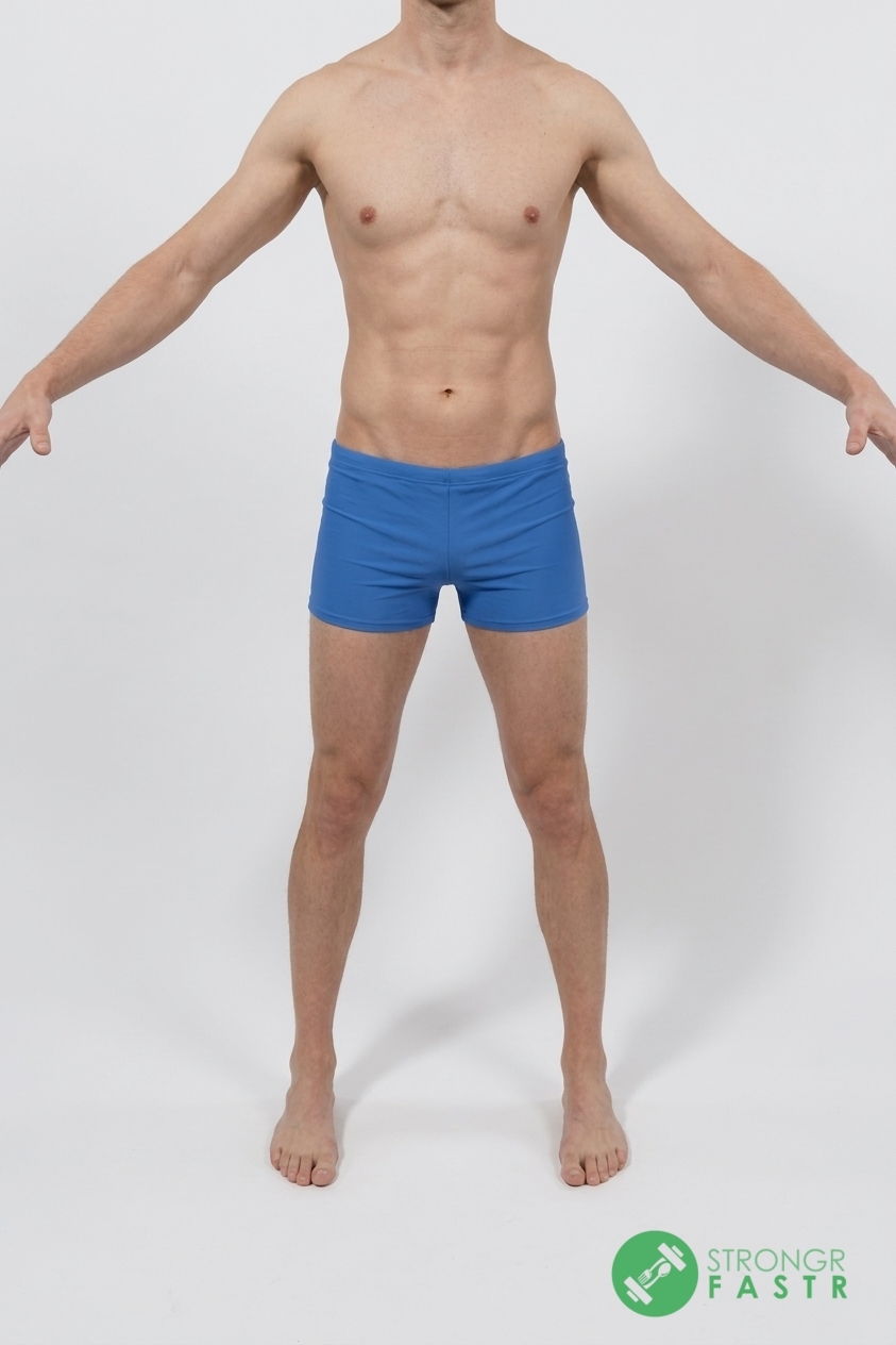 A 5'10", 130 lbs male at about 8% body fat