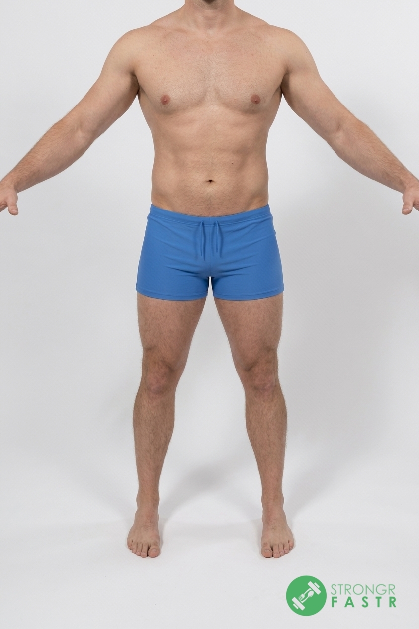 A 6'3", 230 lbs male at about 15% body fat