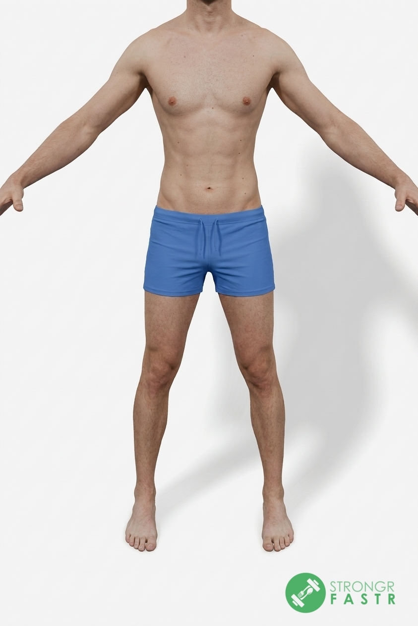 A 5'7", 120 lbs male at about 7% body fat