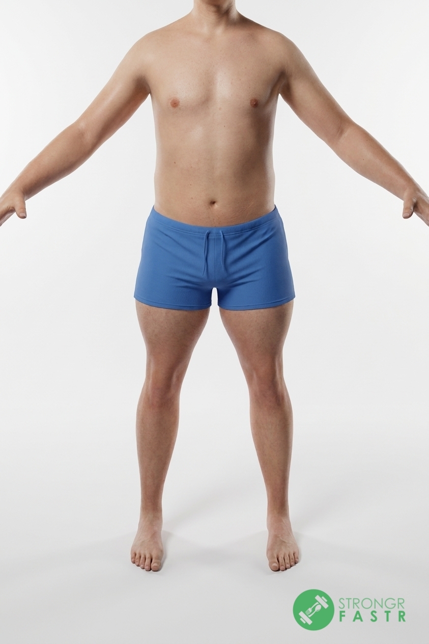 A 6'2", 230 lbs male at about 25% body fat