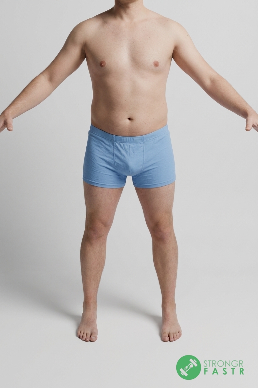 A 5'8", 180 lbs male at about 26% body fat