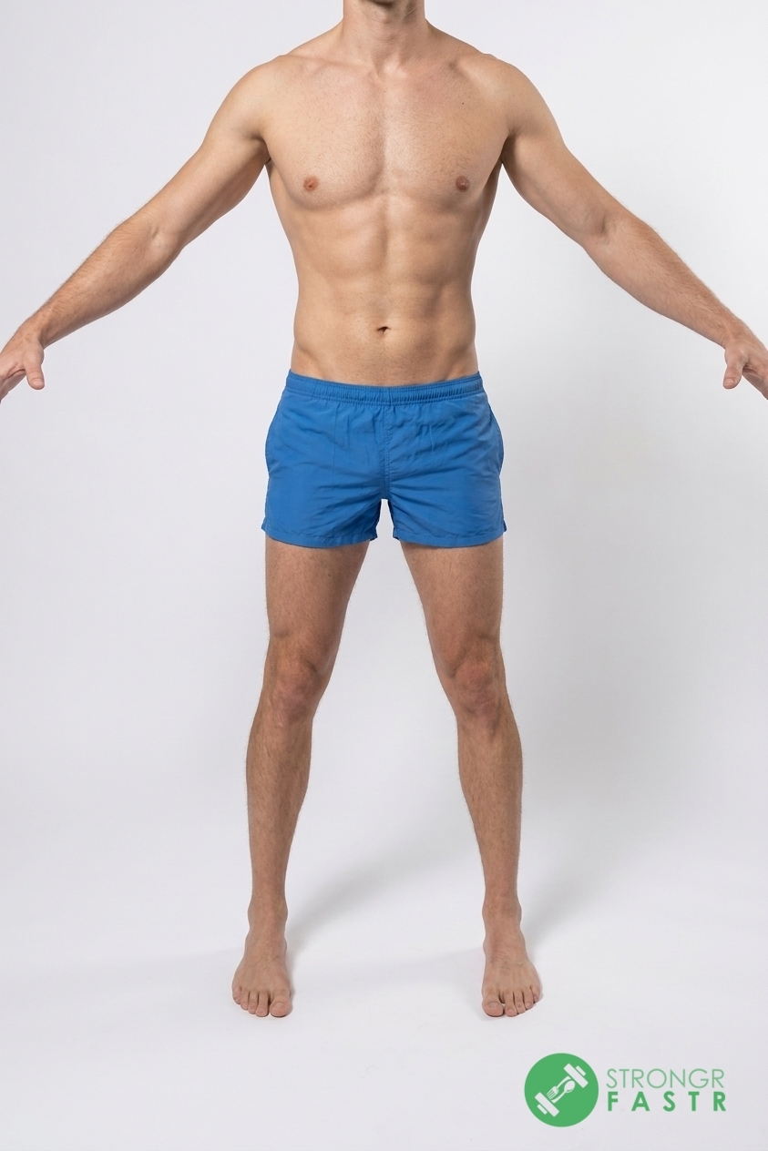 A 5'11", 140 lbs male at about 4% body fat