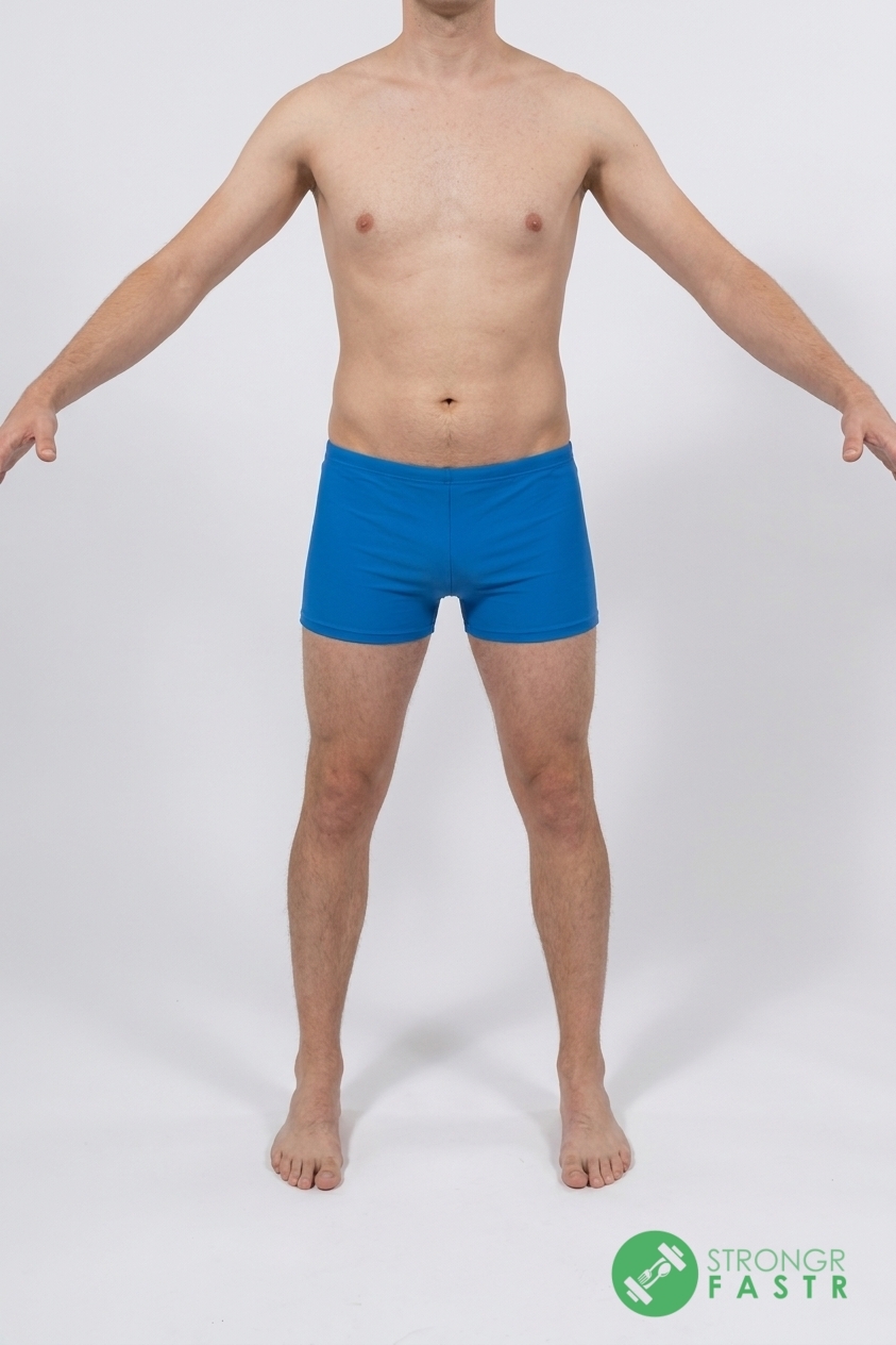 A 6 foot, 150 lbs male at about 17% body fat