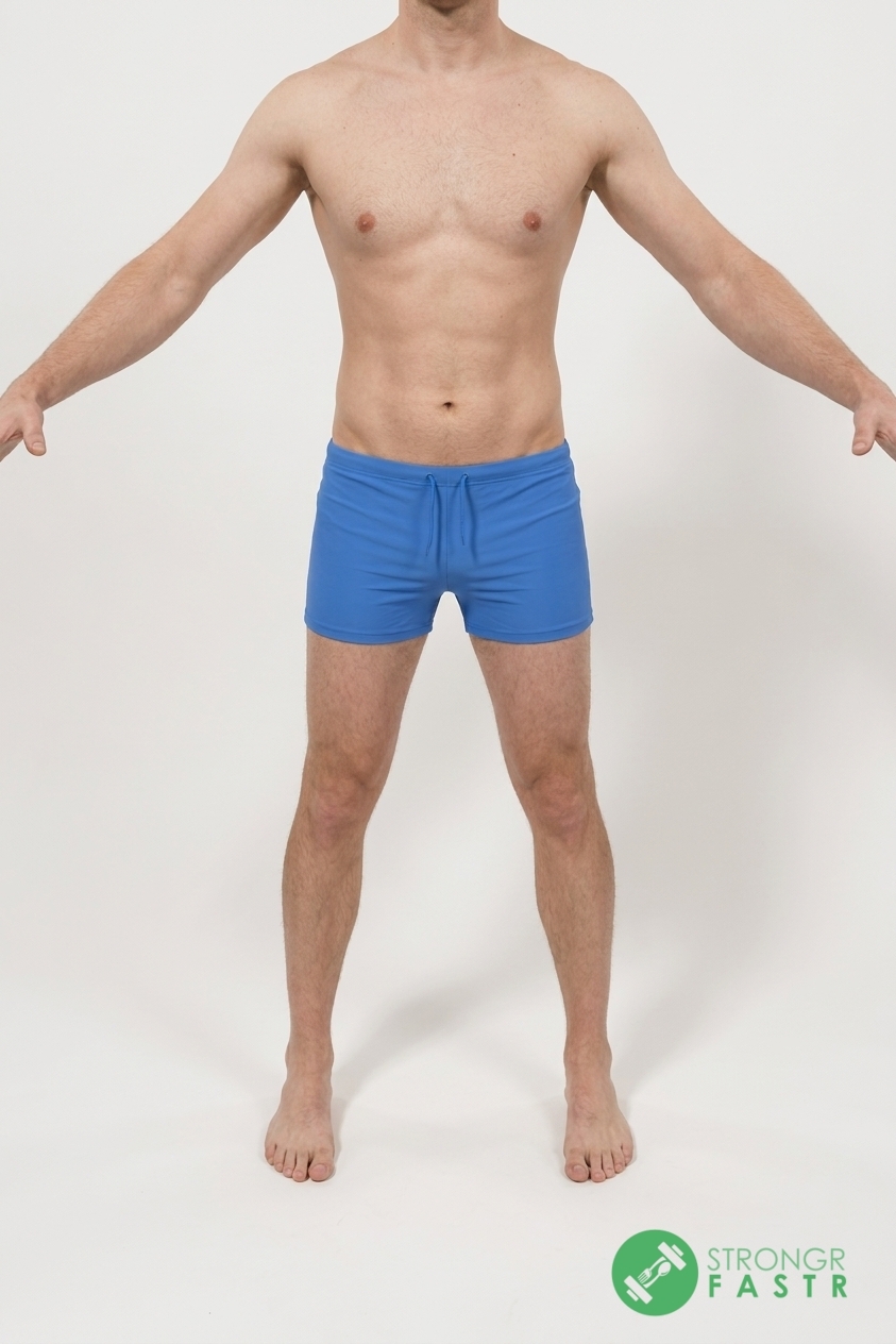 A 5'5", 130 lbs male at about 12% body fat